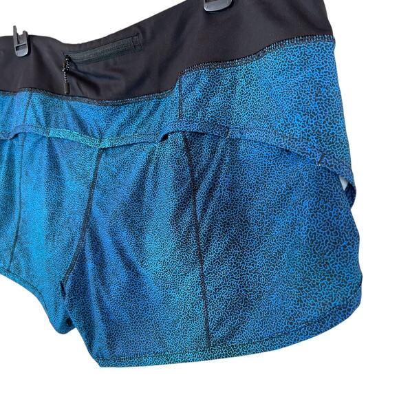 Lululemon Speed 3" Short in Blue and Black Women's Size 10 - Picture 5 of 11